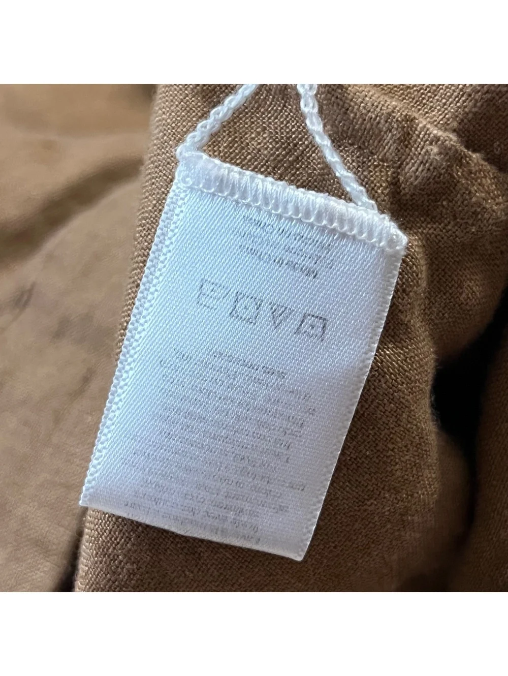 Lunya Linen Lounge Shorts Tan Brown Size Large